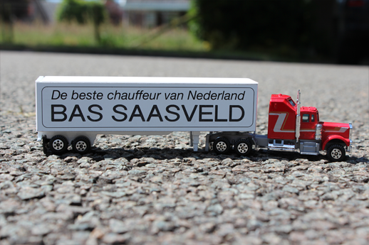 Vrachtwagen met naam