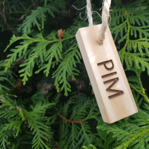 Houten sleutelhanger