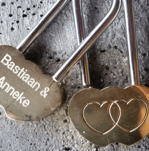 Hartvormig liefdesslot