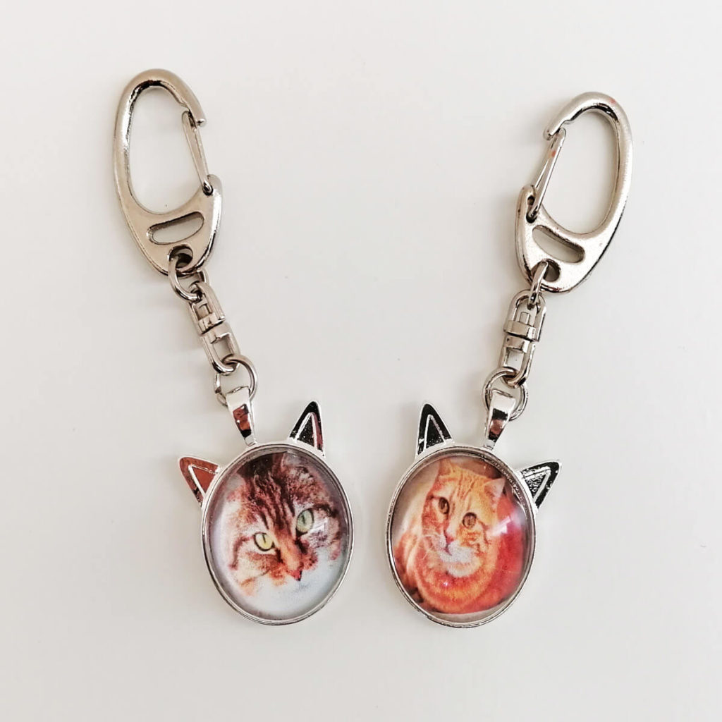 Sleutelhanger katten met eigen foto