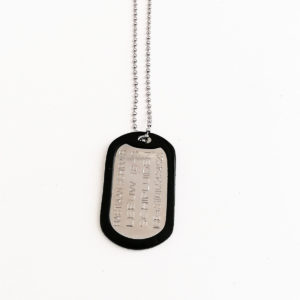 Identiteitsplaatje/ketting met naam