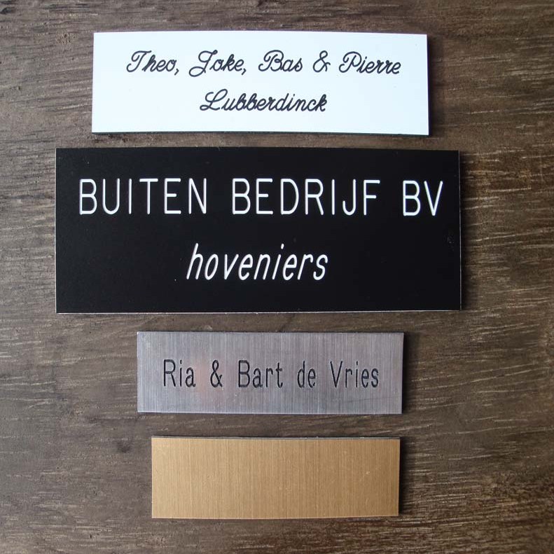 Naambord voor voordeur of muur